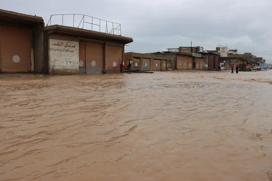 Taxa Cimayê ya Qamişlo di bin avê de ye