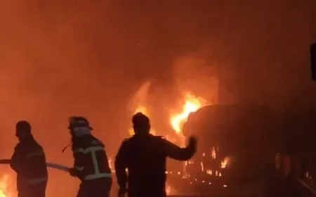 Li Hesekê agir bi tankerek sotemeniyê ket; birîndar hene