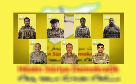 QSDˊê nasnameyên 7 şervanên li Dêrazor û Reqa şehîd bûbûn aşkera kirin