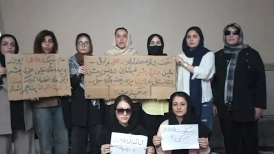 Jinên Efganî ên li Îranê bang li NY’yî kirin