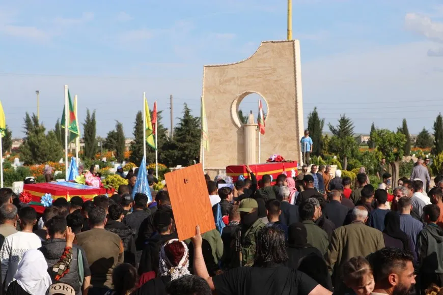 Li Hesekê 3 şehîd hatin oxirkirin, merasîmek xiyabî hat lidarxistin