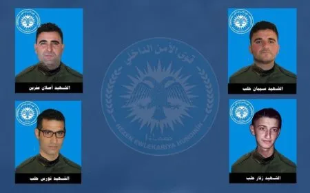 Hêzên Ewlekariya Hundirîn nasnameya 4 şehîdan eşkere kir