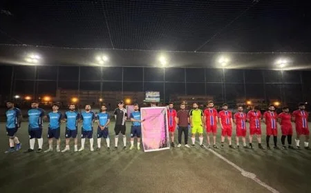 Li Silêmaniyê ji bo piştgiriya YPJˊê lîstikek futbolê hat kirin