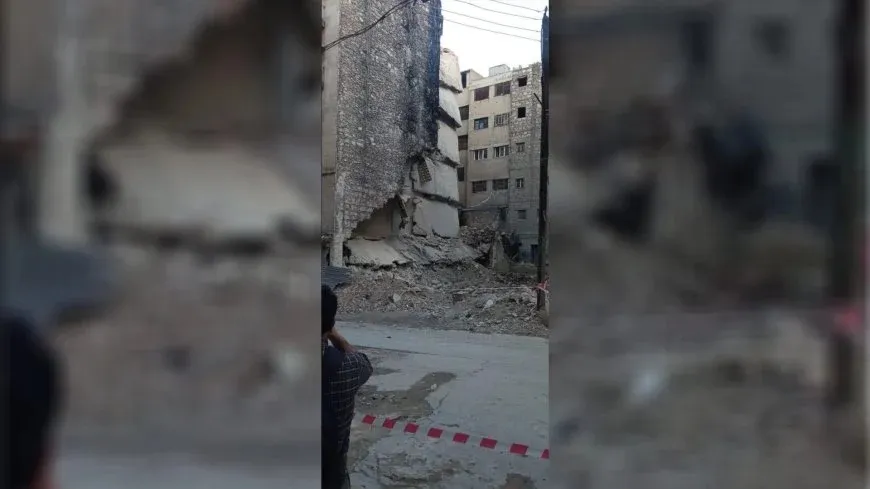 Li taxa Eşrefiyê ya Helebê avahiyek hilweşiya
