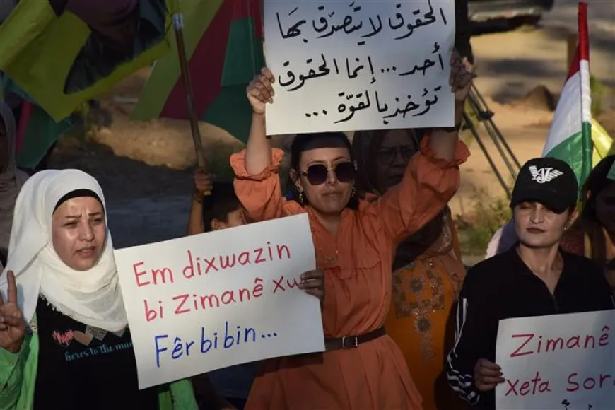 Xelkê Til Temirê ji bo zimanê kurdî daketin qadan