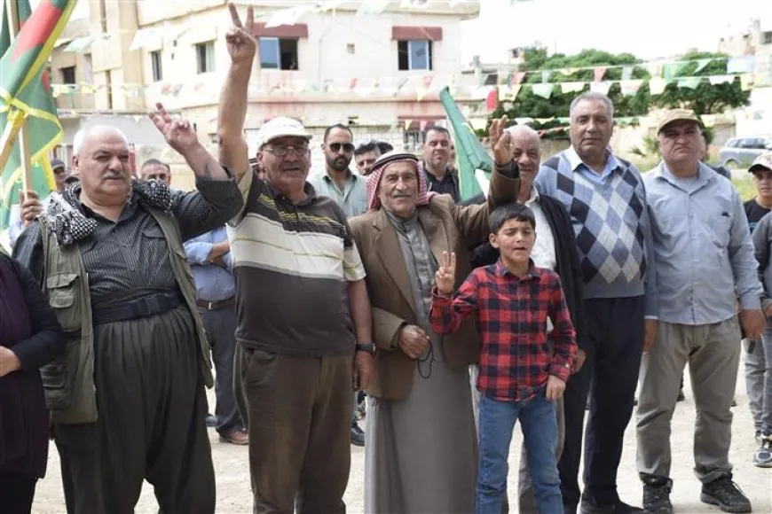 Li Til Temirê mîtînga piştgiriya YPJ`ê