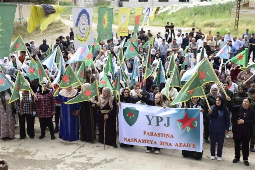 Li Til Temirê mîtînga piştgiriya YPJ`ê