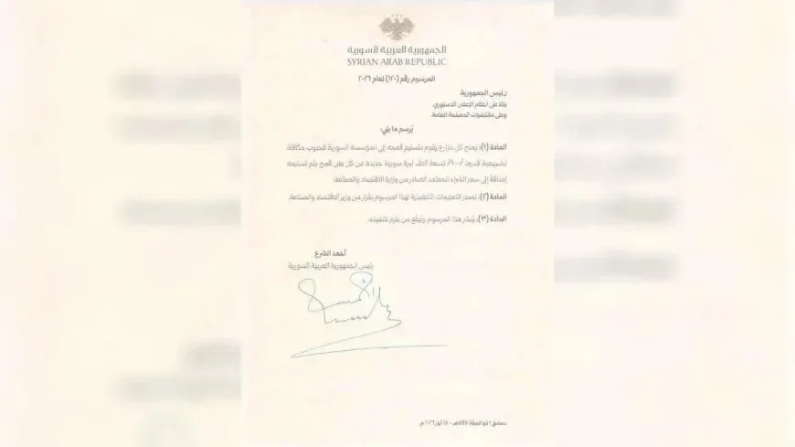 Hikumeta demkî ji bo her tonek genim 9 hezar lîreya nû zêde dide