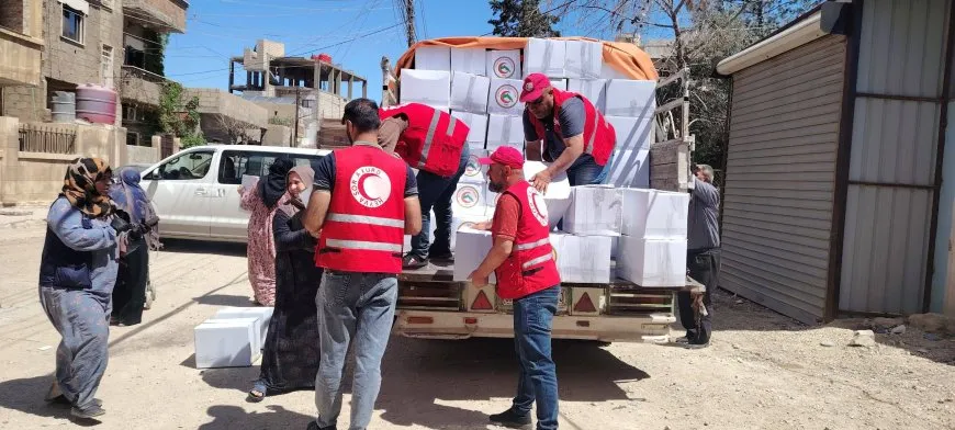 Heyva Sor a Kurd alîkarî li 11 hezar kesî belav kir
