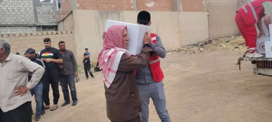 Heyva Sor a Kurd alîkarî li 11 hezar kesî belav kir