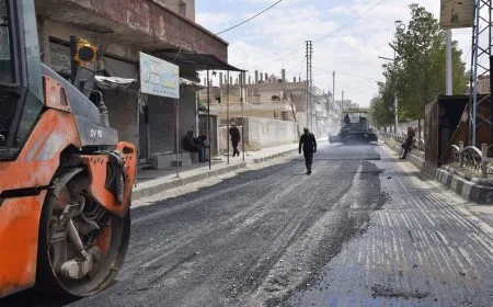 Şaredariya Gel a Hesekê dest bi asfaltkirina rêyan kir