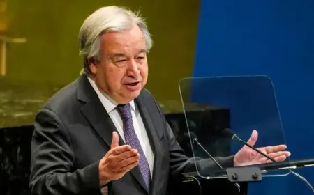 Guterres: Pêdiviya Lubnanê bi agirbest û rêzgirtina serweriya wê heye
