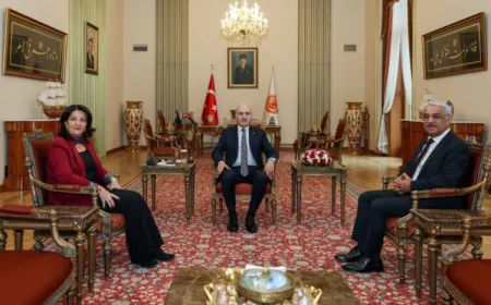 Heyeta Îmraliyê derbarê hevdîtina bi Serokê  Meclîsa Tirkiyê re daxuyanî da