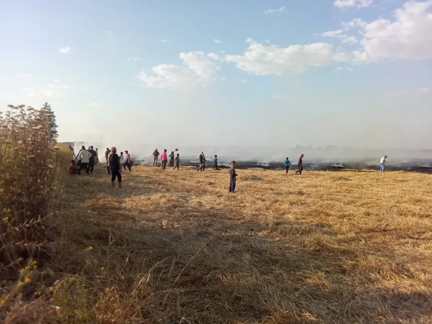 Tîmên agirkujî û şêniyan li Til Temirê şewatek vemirand