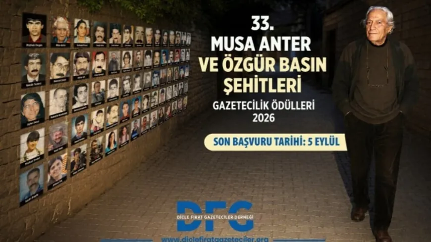 Serlêdanên 33’yemîn Xelatên Rojnamegeriyê yên Mûsa Anter dest pê kirin