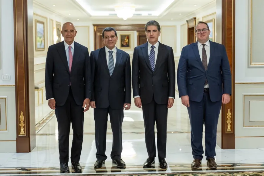 Nêçîrvan Barzanî, Mazlûm Ebdî û Tom Barrack civiyan