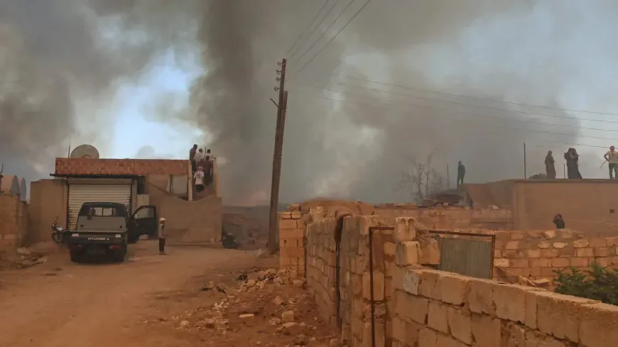 Li Dirbêsiyê 15 donim zevî şewitî