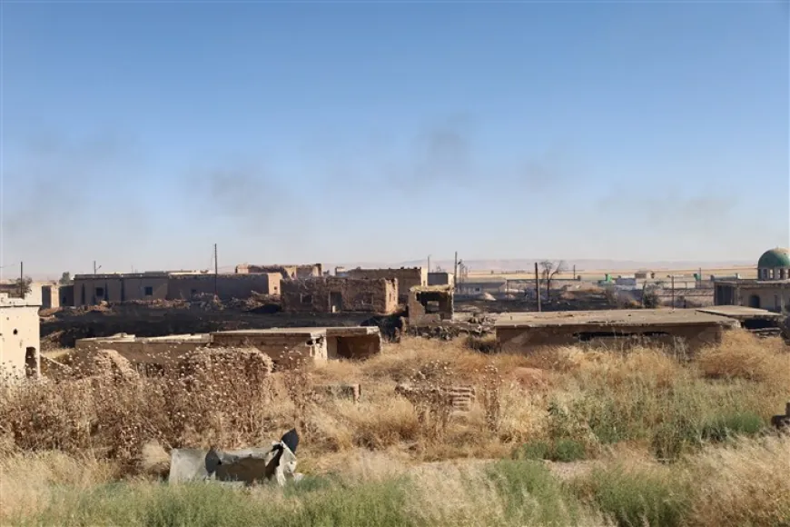 Piştî şewatê dîmenên wêraniya li gundê El Tûliyê