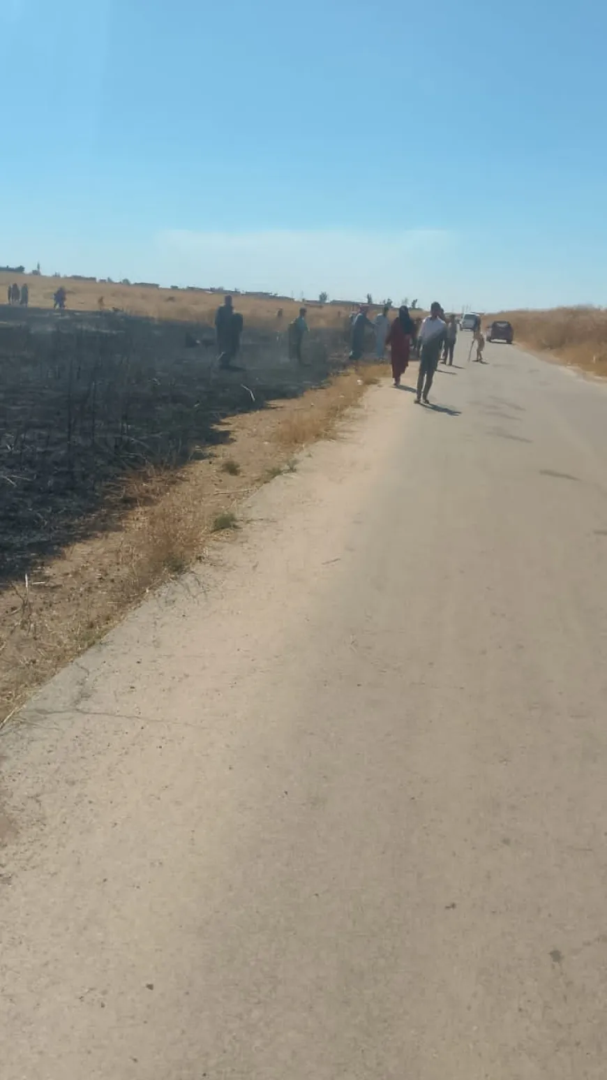 Şewata li gundê Hisêniyê yê Til Temirê ji malan ve nêz bûye