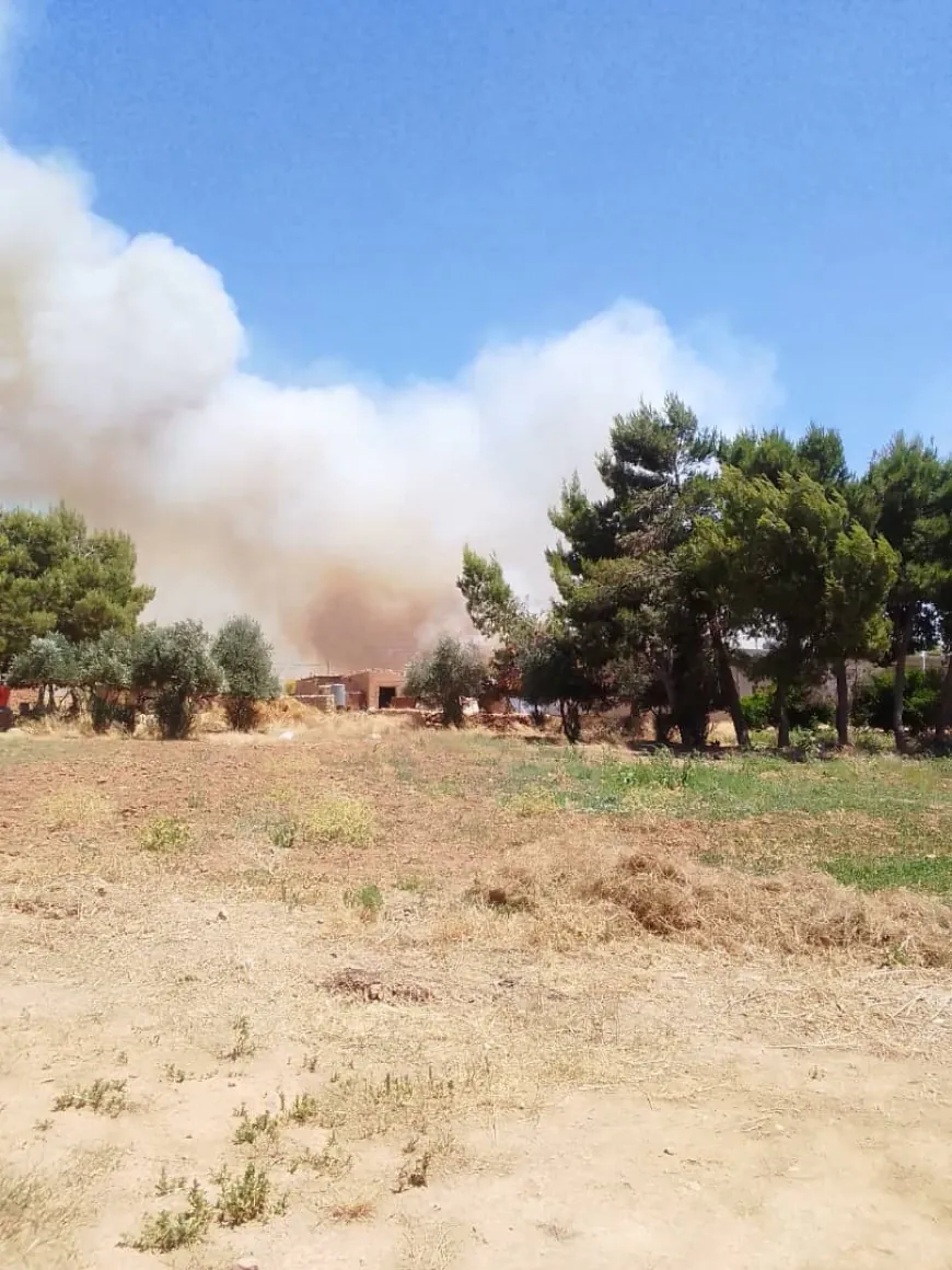 Şewata li gundê Hisêniyê yê Til Temirê ji malan ve nêz bûye