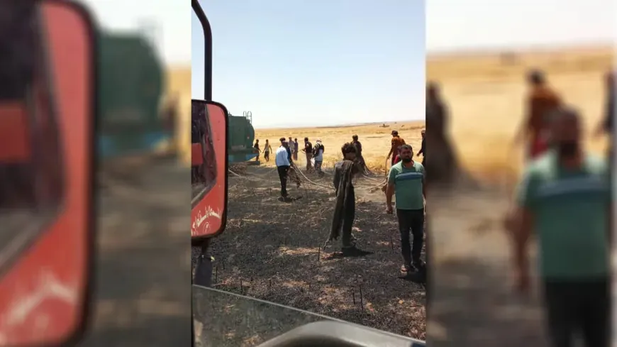 Li Hesekê 200 donim zeviyên çandiniyê şewitîn