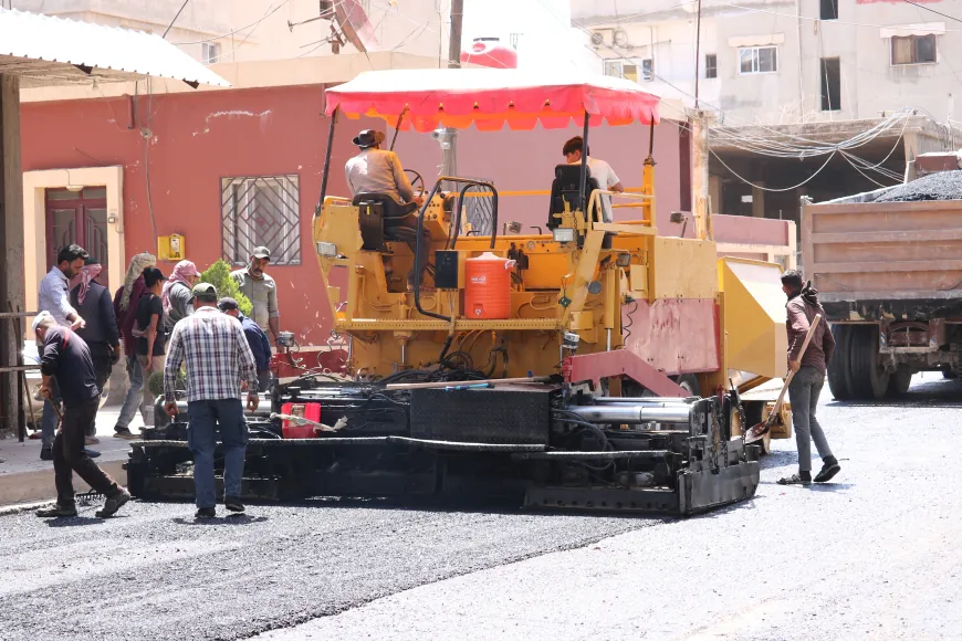 Li Dirbêsiyê xebatên qîrkirina rêyan didomin
