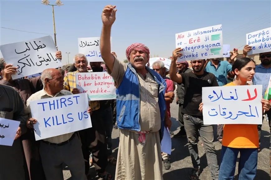 Xelkê Til Temirê dijî rewşa debarê ya xirab rêya M4 girtin