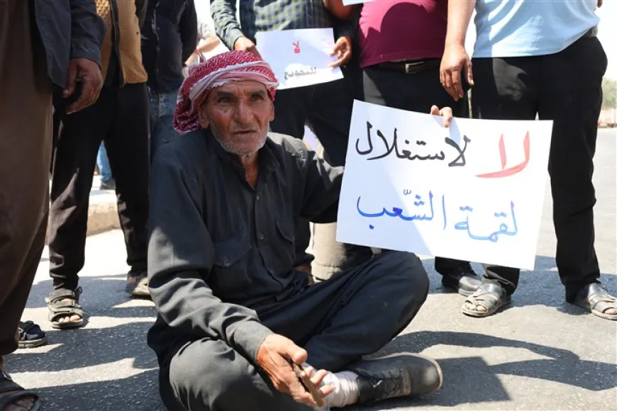 Xelkê Til Temirê dijî rewşa debarê ya xirab rêya M4 girtin