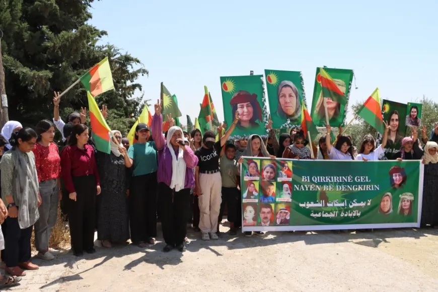 Gelê Kobanê ji bo bîranîna komkujiyên Helincê û Kobanê meşiyan