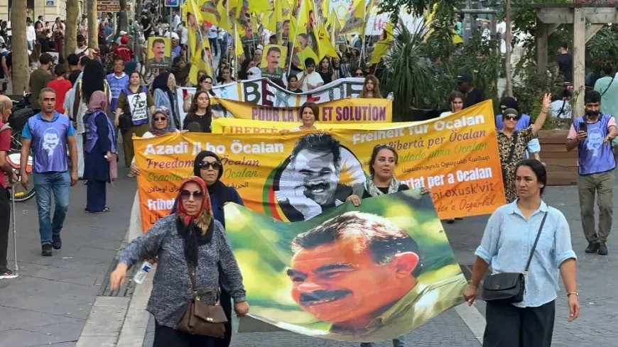 Li Fransayê bi hezaran kesî daxwaza azadiya Rêber Apo kir