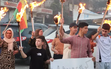 Li Qamişloyê xwepêşandana naskirina navê Kobanê di belgeyên fermî de