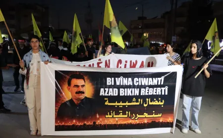 Bi meşeke meşaleyî banga azadiya fîzîkî ya Rêber Abdullah Ocalan kir