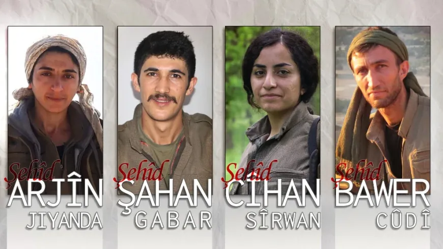 YRK’ê nasnameya 4 şehîdên Mihabadê eşkere kir