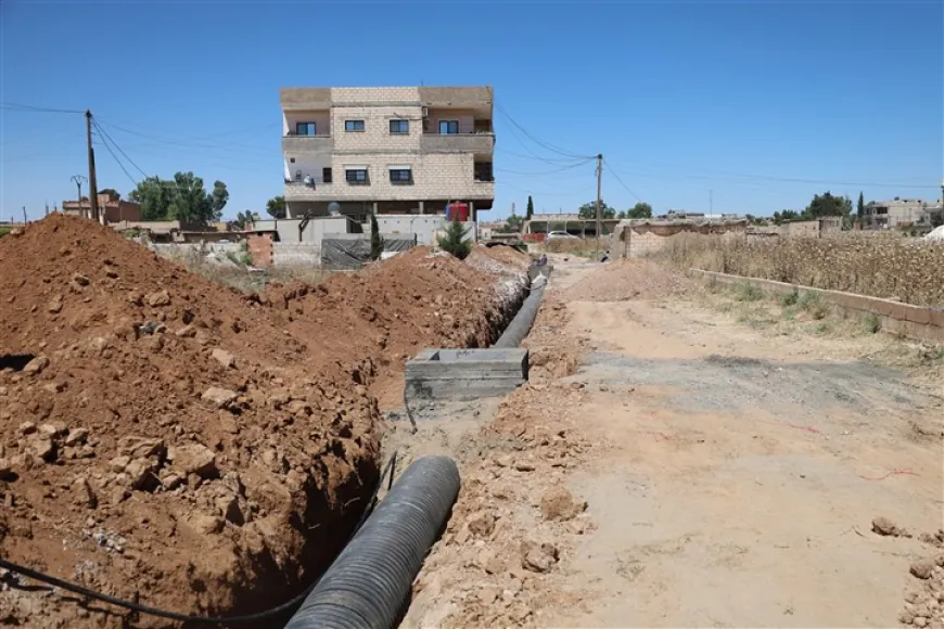 Li Til Temir xebatên toreyên kanalîzasyonê ber bi dawî ve diçin