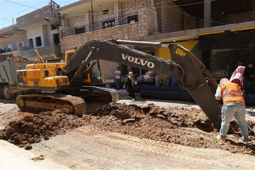 Li Til Temir xebatên toreyên kanalîzasyonê ber bi dawî ve diçin