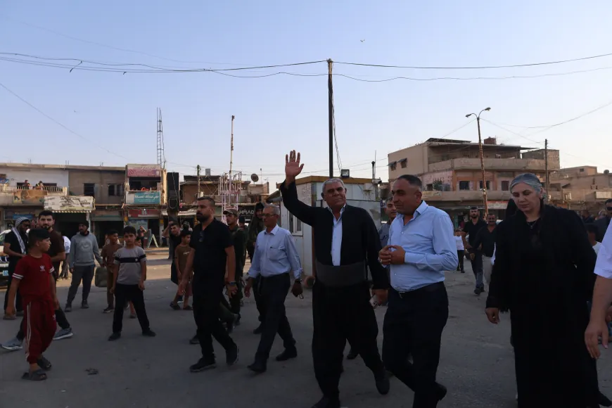 Rêveberên Qamişlo, Dêrik û Çilaxayê bi girseyî hatin pêşwazîkirin