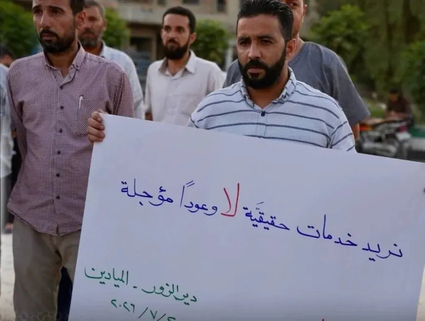 Xelkê Dêrazorê ji ber rewşa jiyanî ya xirab xwepêşandan li dar xist