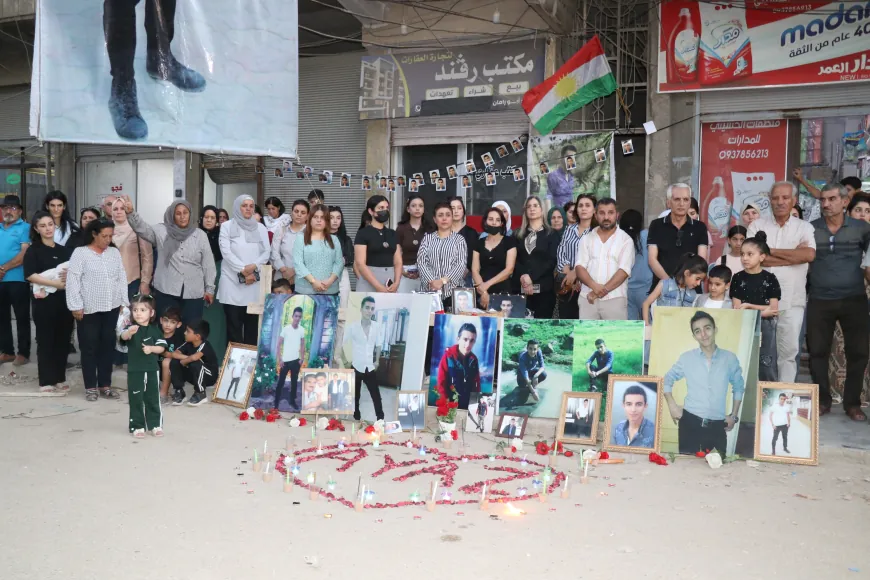 Şêniyên Qamişlo şehîdên taxa Xerbî bi bîr anîn