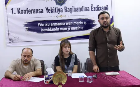 Yekitiya Ragihandina Êzidxanê 1’emîn konferansa xwe lidar xist