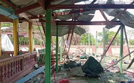 Li Myanmarê dêrek hat bomberbarankirin: 14 kes hatin kuştin