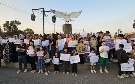 Ji bo mafê zimanê Kurdî xwepêşandan hatin lidarxistin