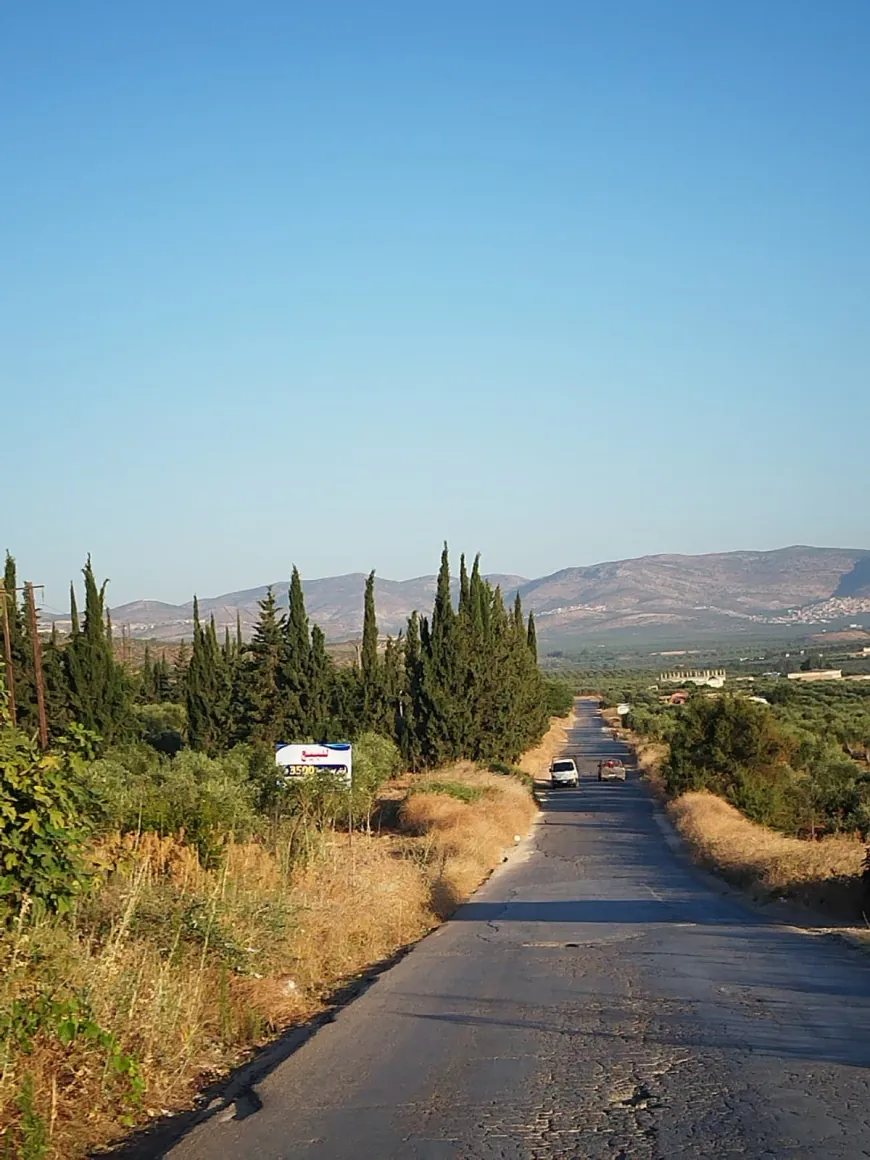  Di wêneyan de deşt û girên zeytûnê yên Efrînê