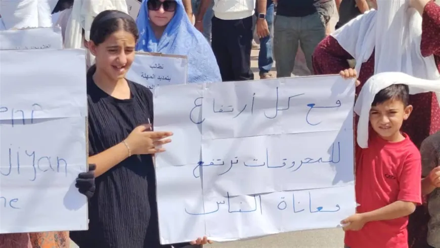 Li Dirbêsiyê û Zirganê gel derket xwepêşandanan