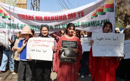 Şêniyên Qamişlo û Girkê Legê daxwaza perwerdeya bi zimanê Kurdî kirin 