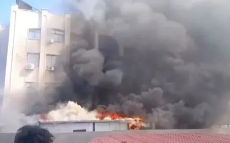 Di avahiya Gerînendeya Tenduristiyê ya Idlibê de şewat