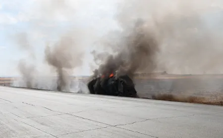 Li ser rêya M4 agir bi tankerekê ket