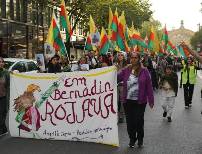 Li Frankfurtê çalakiya piştevaniyê bi Rojava re