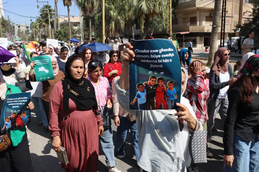Şêniyên Qamişlo û Girkê Legê daxwaza perwerdeya bi zimanê Kurdî kirin 