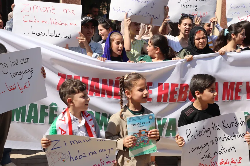 Şêniyên Qamişlo û Girkê Legê daxwaza perwerdeya bi zimanê Kurdî kirin 