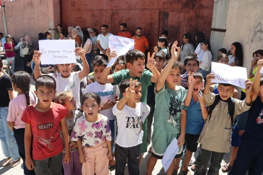 Li Hesekê û Kobanê xwendekaran daxwaza perwerdeya bi kurdî kir